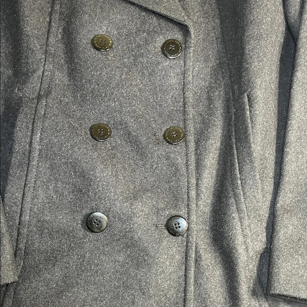 Marc New York wool blend women Classic Black Peacoat size 8